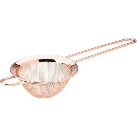 Passoire à cocktail, filtre conique en maille fine en acier inoxydable pour thé, jus et café, or rose