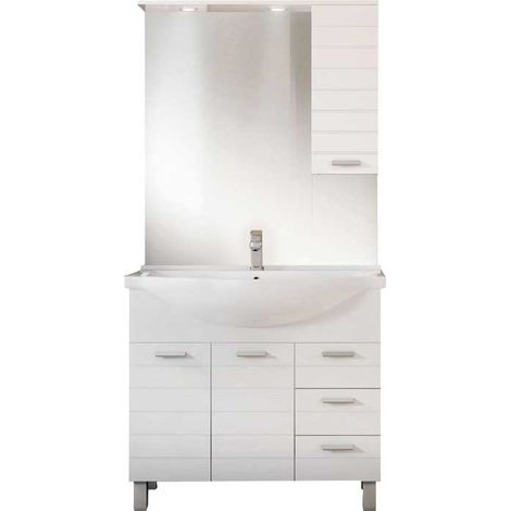 MOBILE DA BAGNO RIGO 85 Specchiera 80 - Pensile Dx