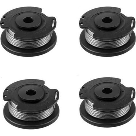 Bobine de rechange pour Bosch ART 23 SL/ART 26 SL/ART 2300/ART 23-28/ART EASY (F016800569/F016800385) pour tondeuses à gazon Bosch avec 1 capuchon (F016F04557) 4 pièces (1/4)