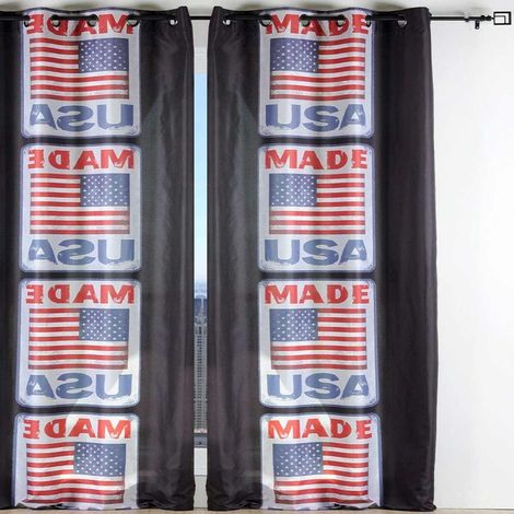 Un panneau de rideau à oeillets Made USA (1/2)