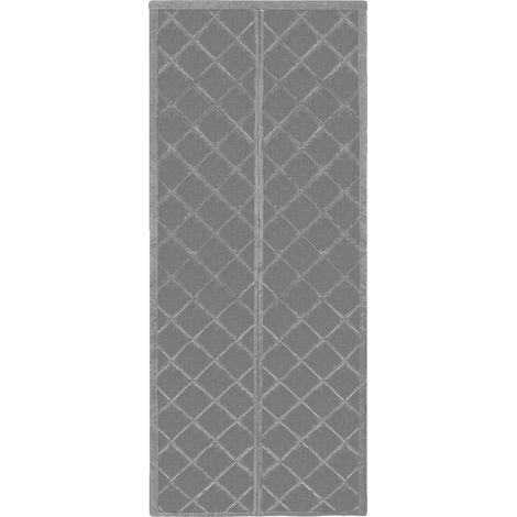 Tenda per porta, isolante, autochiudente, grigia (1/2)
