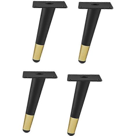 4pcs Legs For Metal Furniture Black And Gold Sofa Bed Iron Table Foot And Desk Chair Dresser Cabinet Replacement Feet (1/5)