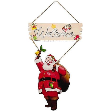 Décoration de porte de Noël à suspendre (1/5)