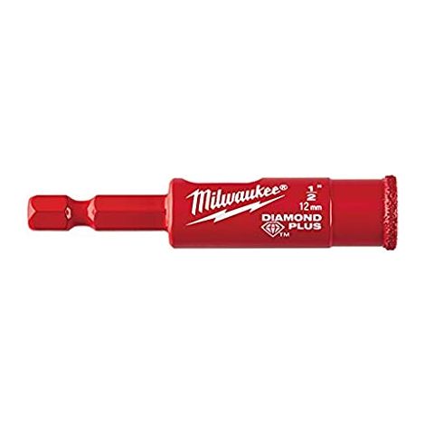 Broca Milwaukee Diamond Max seco/húmedo 12 mm 1/4" hex (1/2)