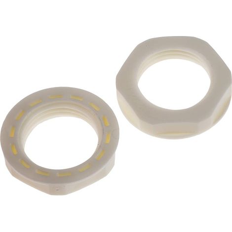 Contre-écrou M20 Nylon 66 Blanc IP68 Paquet de 25