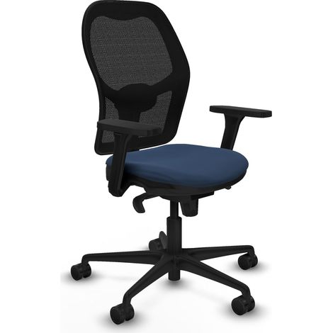 Chaise de bureau piqueras y crespo Jorquera noir similicuir (1/2)