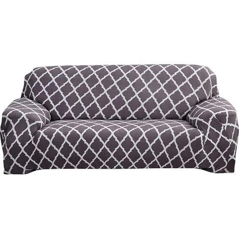 Housse de Canape 4 Places Motifs Géométriques 235-300cm (1/4)