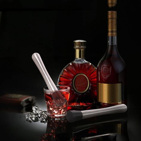 Pilon à boissons en acier inoxydable, pilon à cocktails, ustensile de service idéal pour la cuisine, les grillades, les bars et les barbecues. (1/5)