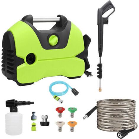 2000 PSI 1.2 GPM Electric Pressure Washer with 30 ft. Outlet Hose and Foam Cannon. Ideal for cleaning cars and patios. Green (1/5)