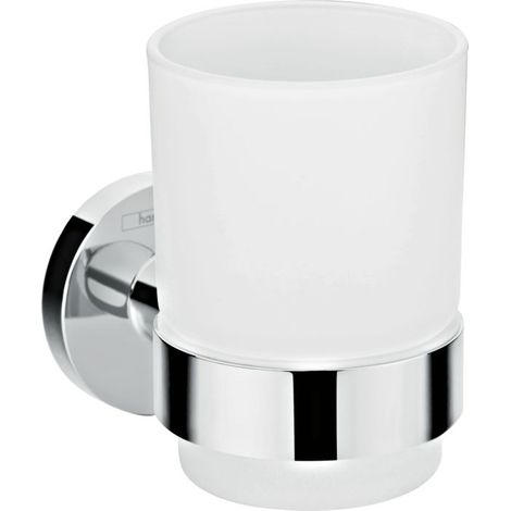 Hansgrohe Logis Universal Zahnputzbecher 41718000 chrom, mit Becher