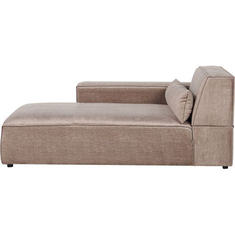 Chaise Lounge moderna a destra Rivestimento in tessuto Marrone Hellnar (1/4)