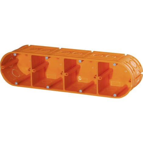 Boîte d'appareil F-TRONIC, encastrée, Ø 60 mm, hauteur 63 mm, robuste, quadruple (1/2)