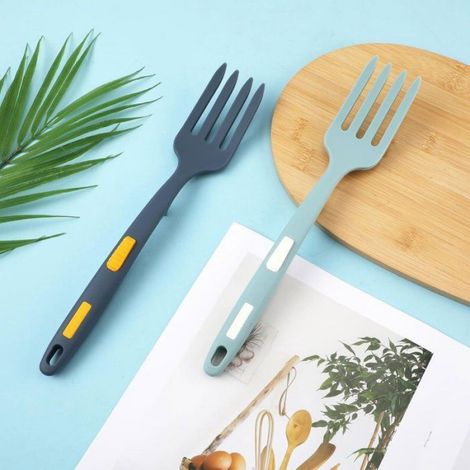 Fourchette Cuisson - Silicone Alimentaire - Résistant à la Chaleur Jusqu'à 230 °C - Pour Poêles et Casseroles - 2 Pièces (1/5)