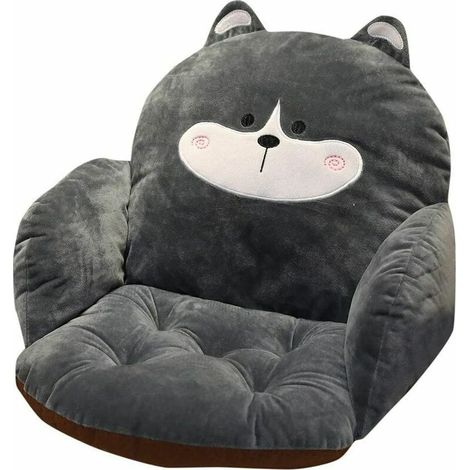 MINE Coussin de siège Coussin de canapé en Peluche Doux Coussins de Fauteuil de Soutien du Dos, Coussin de siège de Voiture Chaise Coussin rembourré Coussin de siège de Chaise avec Sangles Couss (1/2)