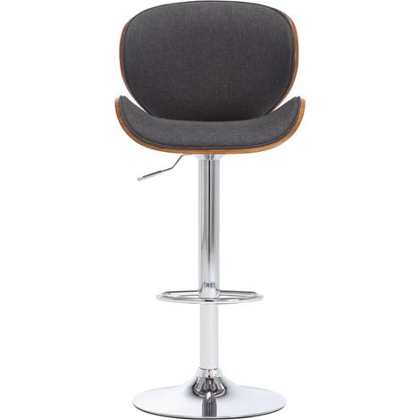 Tabouret de bar,Chaise de bar Gris Tissu CFW148597 (1/5)