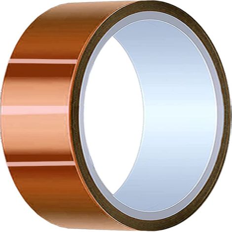Ruban Haute Température 50mm x 33m (90ft) Polyimide Résistant à la Chaleur pour Masquage/Soudure/Imprimantes 3D / Batterie (1/5)