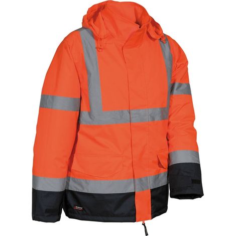 Giacca Imbottita Namsos Ad Alta Visibilita' - tg.S - arancio fluo/navy (1/2)