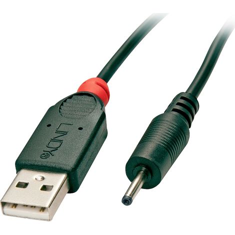 LINDY USB-Kabel  USB 2.0 USB-A Stecker, DC Stecker 2,5 mm 1.50 m Schwarz  70265