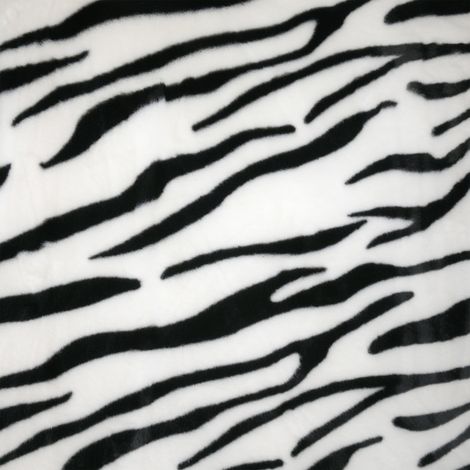 Tissu d’ameublement doux à motif zèbre Noir 150 cm (1/2)