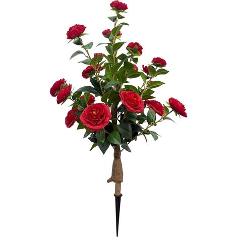 Artificielles pour Extérieur avec Piquets de Sol de Camélia Réaliste  Arbre Faux pour Porche Devanture Jardin Entrée Maison Anniversaire Fête Champêtre (1/5)