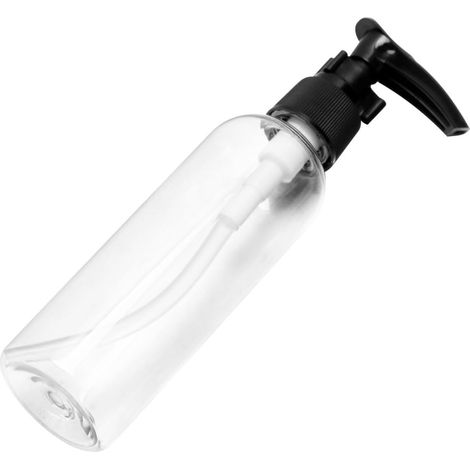 100ml PET Pump Bottles, Convenient Dispensers, Set of 6, Black, Easy to Clean and Refillable for Soap or Lotion, Home and Travel (1/5)