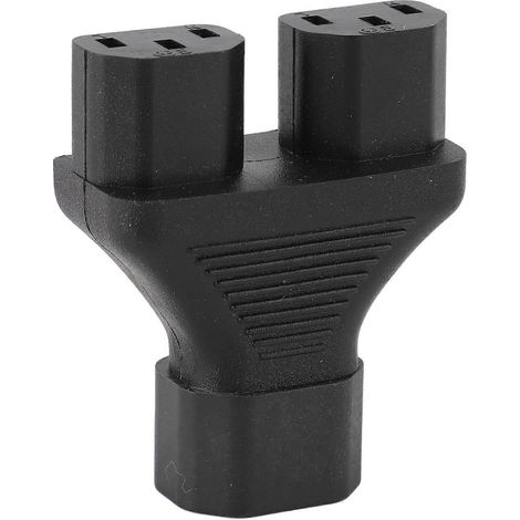 Câble adaptateur répartiteur en Y C14 vers C13 mâle-femelle, prise d'alimentation simple IEC320 (1/5)