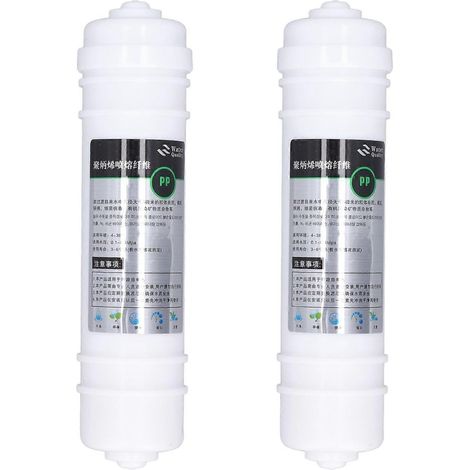 2 Stück Wasserfilter für Wasserreiniger, 10 Zoll, PP-Baumwolle, Schnellanschluss, universeller Ersatzfilter für Wasserreiniger