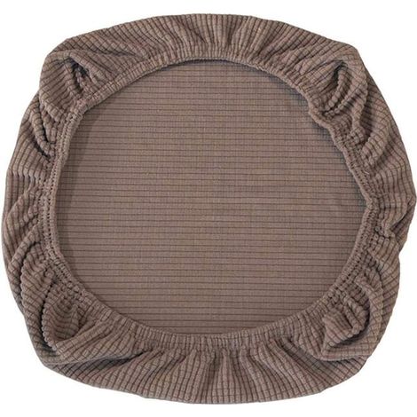 Housse de chaise extensible pour chaise de bureau,chaise pivotante,housse de siège(marron 50-65cm 100-125cm) (1/5)