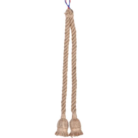 Suspension lumineuse rétro en corde de chanvre, plafonnier industriel double tête, lustre créatif pour loft, ampoule non incluse, 1 pièce (1/5)