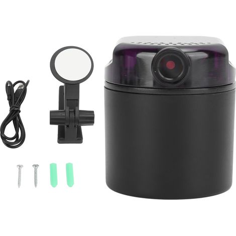 Caméra de surveillance intérieure HD 360°, vision nocturne infrarouge, détection de mouvement, connexion WiFi, moniteur bébé et personne âgée pour maison (1/5)