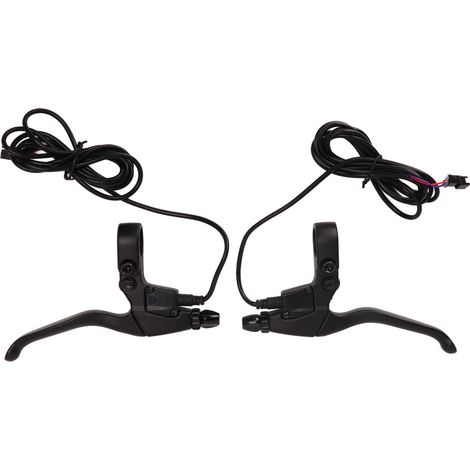 Levier de frein pour vélo électrique en aluminium étanche, poignée de frein, pièces de rechange pour leviers de frein électriques, noir (1/5)