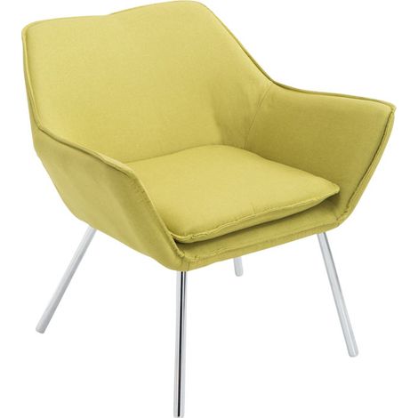 Fauteuil de salon moderne dans des couleurs élégantes tissu assis amovible Couleur : Vert (1/5)