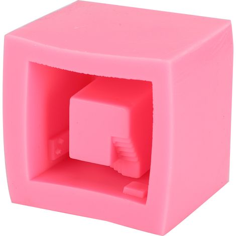 Moule en silicone en forme de maison unique pour gâteaux, savons, pots de fleurs et béton - Accessoires de bricolage pour la maison BK2082 (1/5)