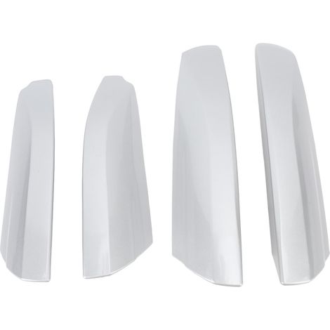 Capots de Protection pour Barres de Toit Toyota Highlander (2007-2013) - 4 Pièces Plastique Argenté (1/4)