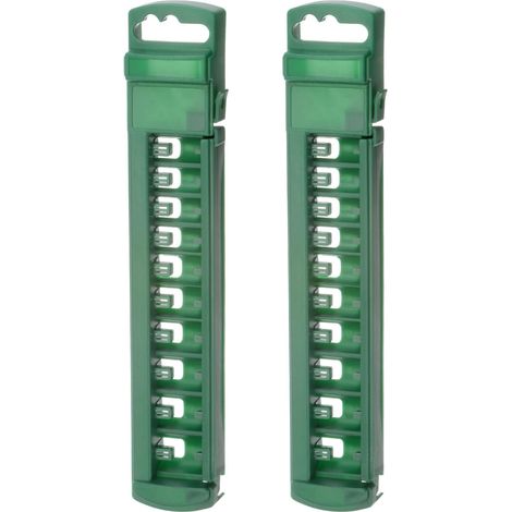 Boîte de rangement pour douilles sourcing map (2 pièces), support à clips plates 1/4", 10 (1/5)