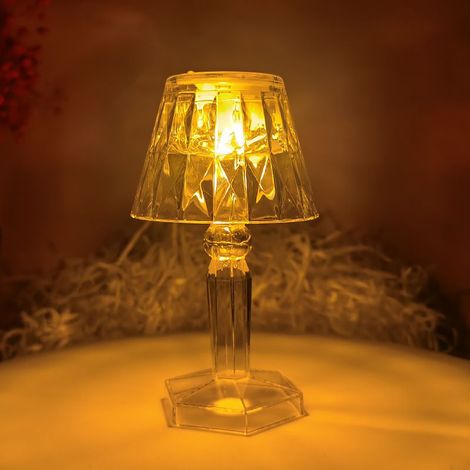 Veilleuse - Lampe De Bureau En Acrylique - Pour Couloir Salle De Bain Garage - 4 x 5 x 12 Cm - Alimentation Pile AG10 - 1 Pièce (1/5)