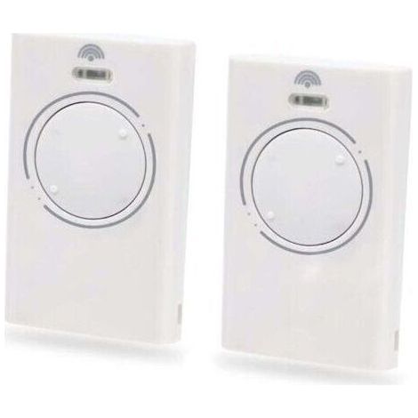 2 Pièces Telecommande Porte de Émetteur de Garage 868MHz,Telecommande Portail 2 Canaux Compatible avec XT4 868 SLH LR, XT4 868 SLH, XT2 868 SLH LR, XT2 868 SLH(White) (1/4)