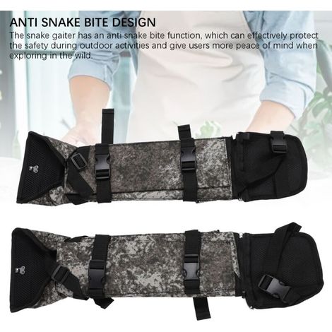 Guêtres Anti-Serpents 600D Oxford Imperméables et Anti-Abrasion avec Sangles Adjustables 2 Pièces pour Jardin, Ski et Randonnée