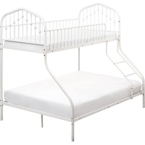 Hochbett Metall CHAMONIX 90/140 x 200 cm Weiß (1/5)
