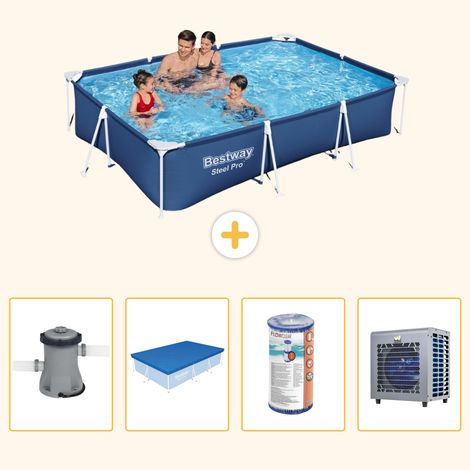 Bestway Bestway Steel Pro Rectangulaire - 300x201x66 cm - 5-pièces S203 (1/5)