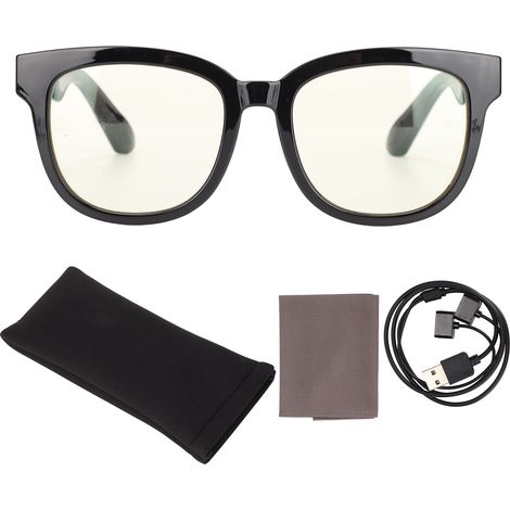 Lunettes audio intelligentes WG-KX02B, lunettes anti-lumière bleue, lunettes Bluetooth intelligentes, casque ouvert, haut-parleurs avec connectivité Bluetooth, pour les jeux, les réunions, les voyages (1/5)