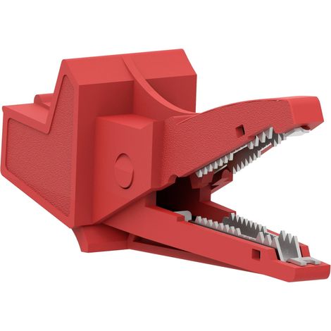 Electro PJP 5004/LM-IEC-CD1-R Pince crocodile rouge Plage de serrage max.: 13 mm Longueur: 91 mm 1 p (1/3)