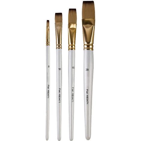 1 ensemble de pinceaux en nylon multicolores pour aquarelle et acrylique, idéal pour les travaux de précision. (1/5)