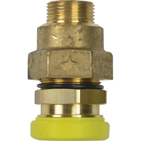 Raccord PLT mâle cylindrique à joint plat Clap - Chuchu Decayeux - diamètre 20 - 1'