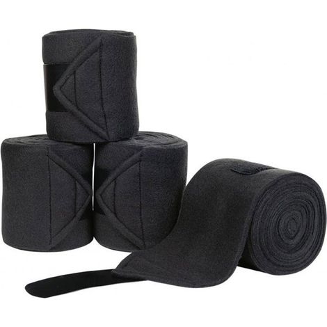 100 cm, Marineblau B6900: Set 4 doppelseitige Fleece-Stirnbänder für Pferde Modell Innovation (1/5)