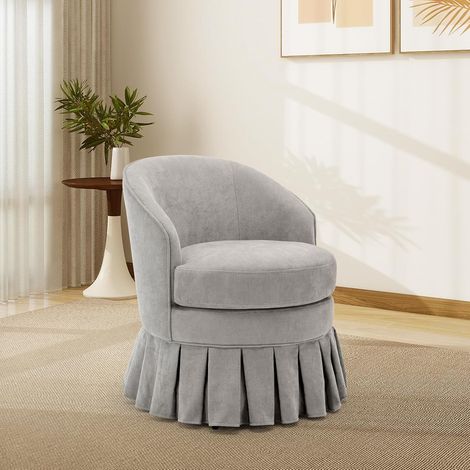 Fauteuil d'Appoint Scandinave Style Mid-Century - Chaise Lounge Compacte avec Pieds en Bois pour Salon et Chambre