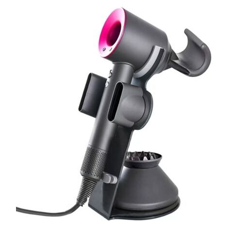 Support de sèche-cheveux, support magnétique avec organisateur de câble de prise d'alimentation, organisateur de salle de bain, sèche-cheveux supersonique, diffuseur et buse (1/4)
