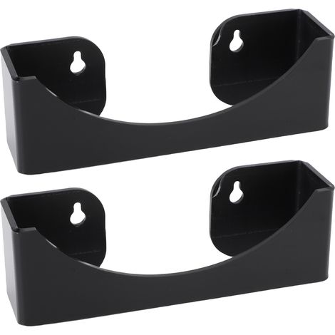 Lot de 2 supports muraux en acrylique noir pour casquettes baseball, organisateur 20 chapeaux dressing bureau (1/5)