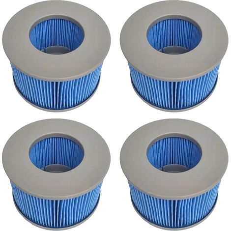 Lot de 4 pièces Édition améliorée pour Mspa Piscine Gonflable,ersion améliorée, Filtre pour Bain à remous, Pompe à Cartouche pour spas,pour piscines gonflables - Modèle à partir de 2020 (1/5)