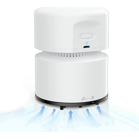 Aspirateur de Table, Mini Aspirateur, USB Rechargeable, 120 Minutes D'autonomie, Fonction D'arrêt Automatique, Aspirateur à Main sans Fil à 360° pour École, Bureau, Maison (1/5)